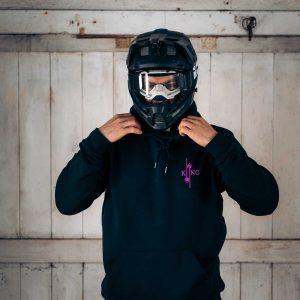 Kiing of Spades Black mountain bike hoodie